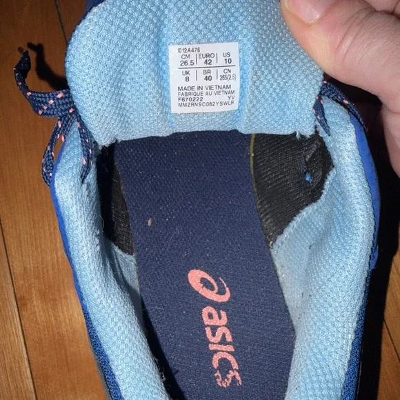 ASICS Gel Venture 7 Trail Running Shoes Blue Pink Womens Size 10 - Picture 4 of 6